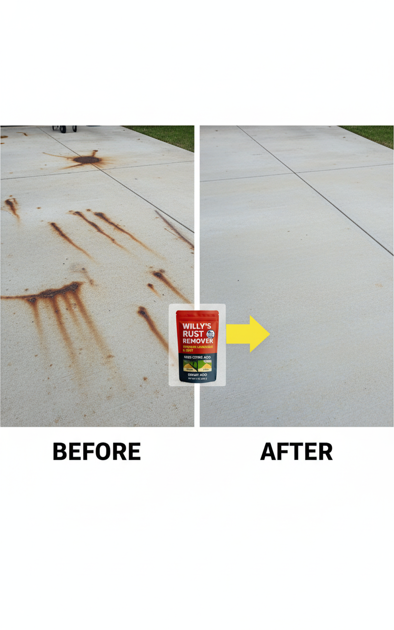 Say Goodbye to Rust Stains: Why Willy’s Rust Remover is a Game-Changer for Outdoor Cleaning