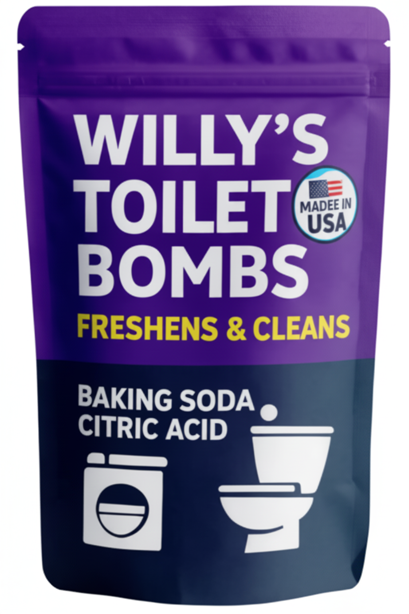 Willy’s Toilet Bombs (Baking Soda + Citric Acid)